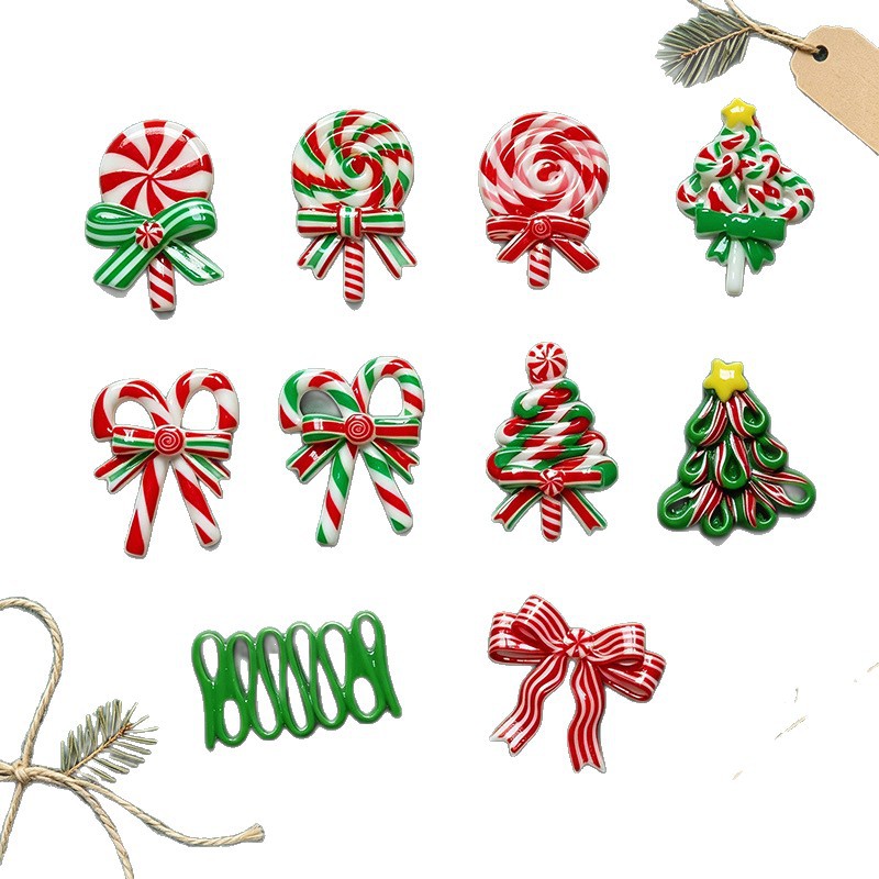 5pcs Christmas Resin Accessori - огляд і ціна Gold 6138